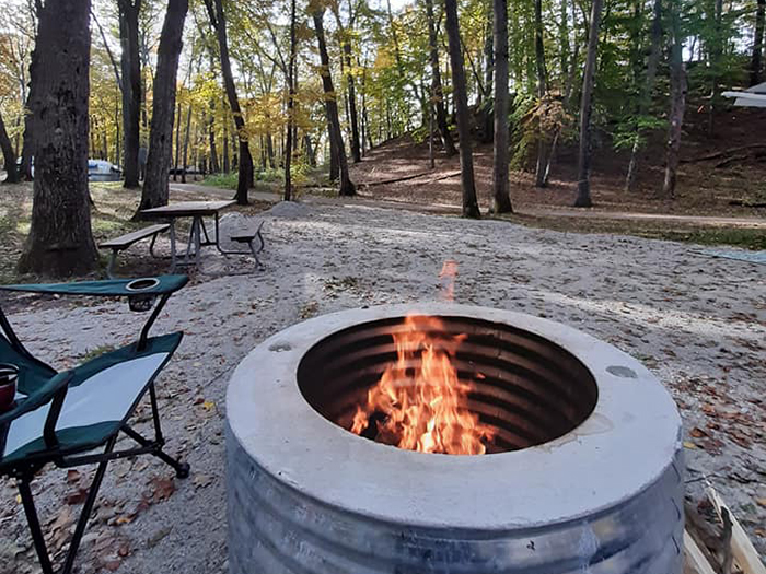 muskegon state park fire pit 