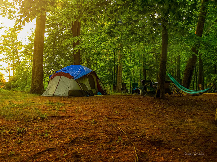 tent camping at kake michigan campground muskegon state park