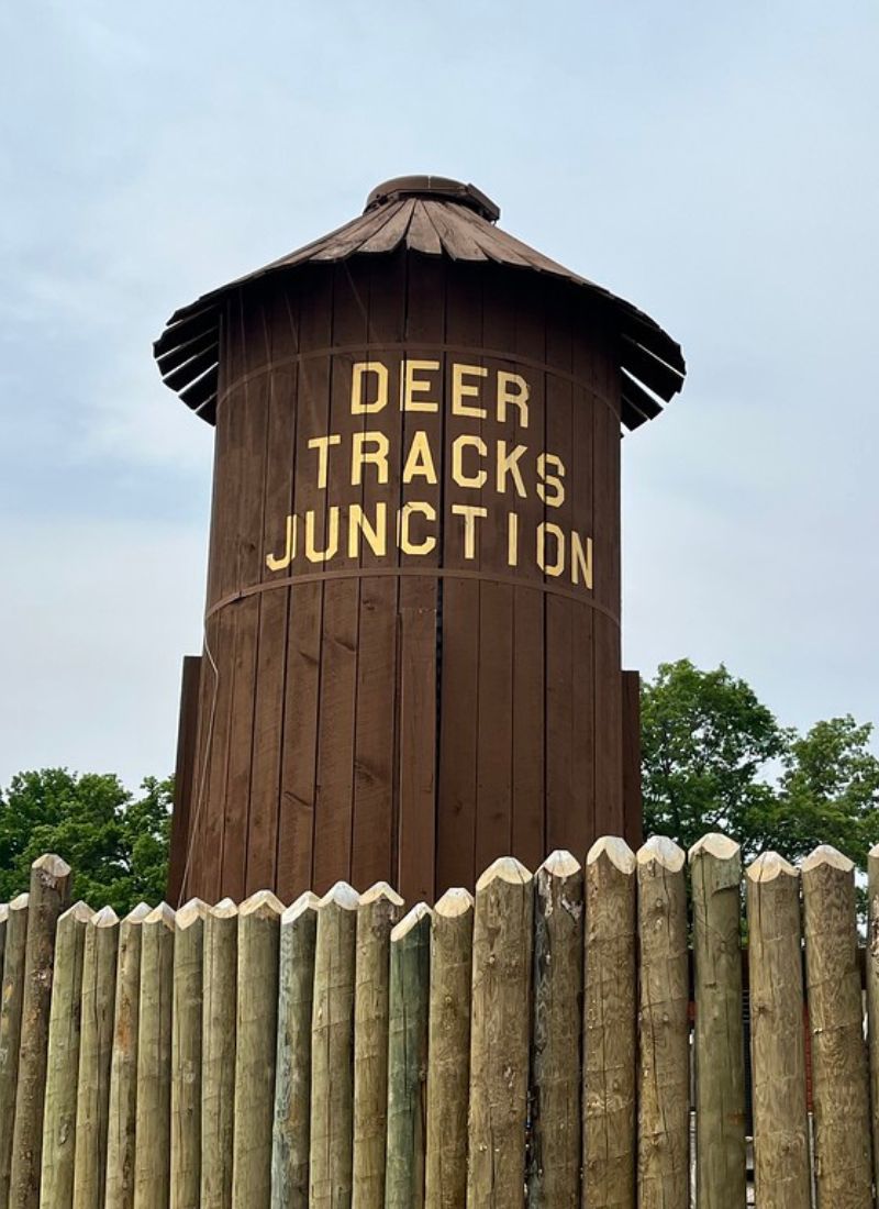 Deer Tracks Junction sign tower