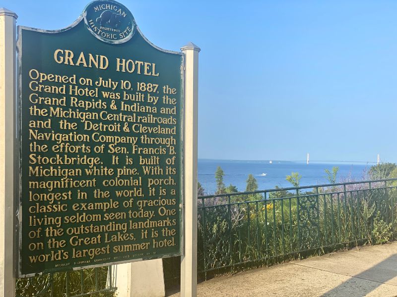 Mackinac Island Grand Hotel sign - VanderWeide