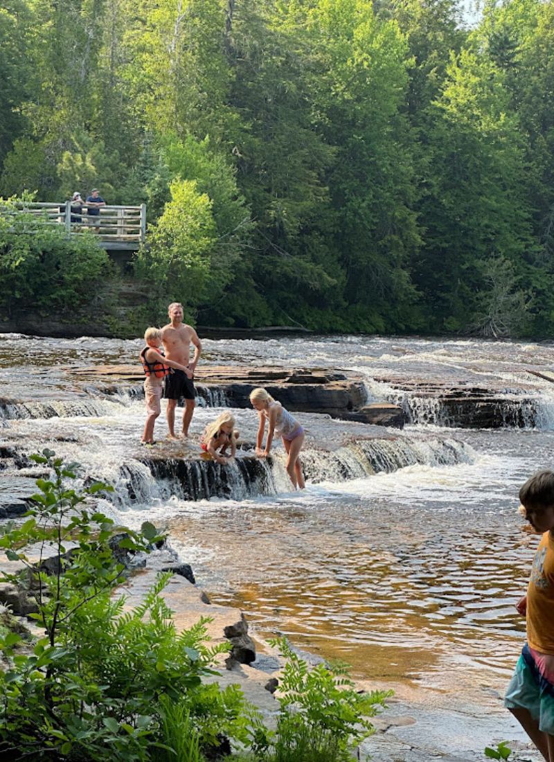 Tahquamenon Falls State Park Waterfall swimming hole