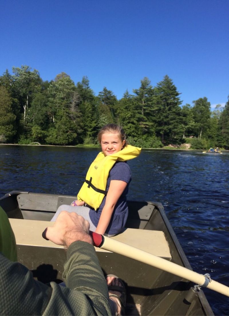 Tahquamenon Falls rowboat to lower falls