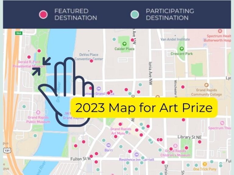 2023 ArtPrize Map for Families & Adventurers