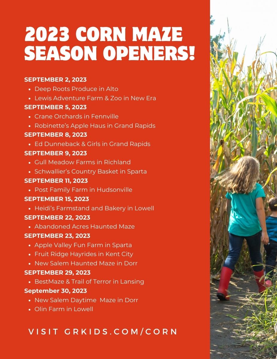 Corn Maze Opening Dates 2023