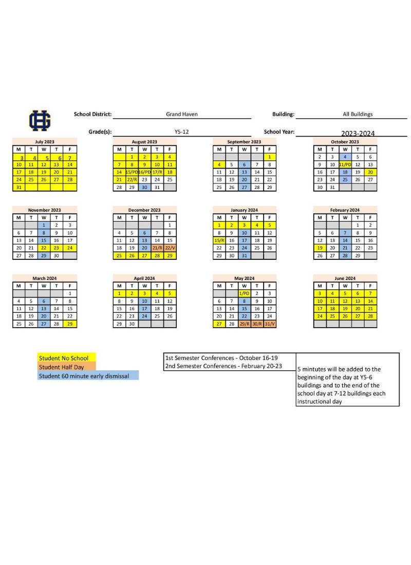 All the Greater Grand Rapids School Calendars 2023-24 (+GRPS School ...