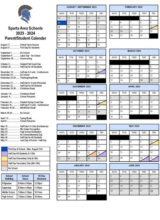 All the Greater Grand Rapids School Calendars 202324 (+GRPS School