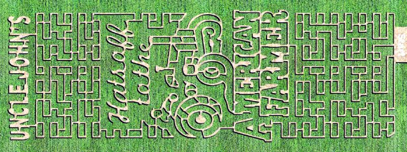 Uncle Johns Cider Mill corn maze 2023
