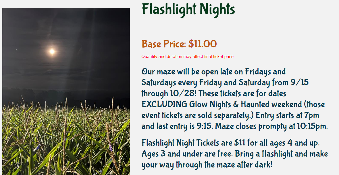Flashlight nights at Deep Roots 2023