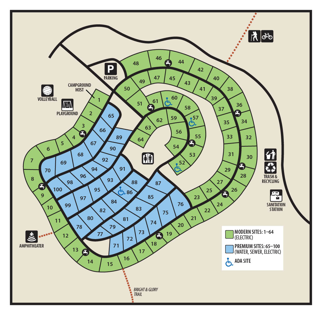 Hartwick Pines State Park Campground Map