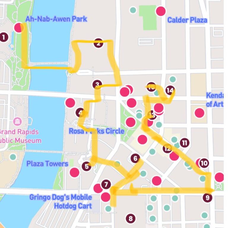 2023 ArtPrize Map for Families & Adventurers