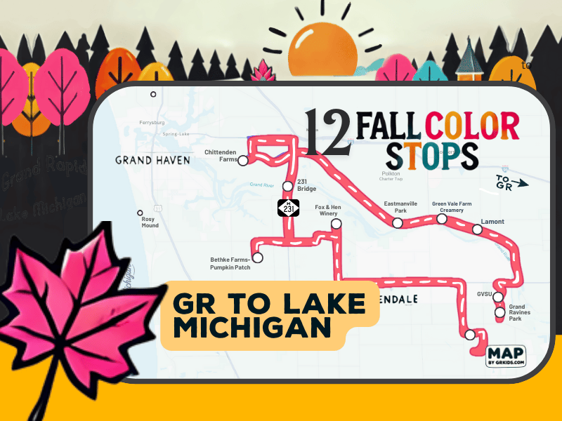 Fall Color Stops GR to Lake MI