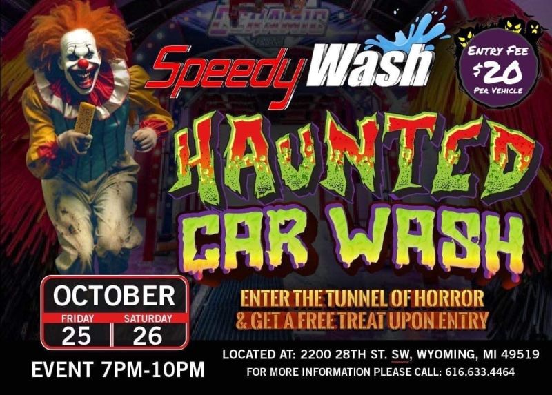 Haunted car wash speed wash 2024 ad