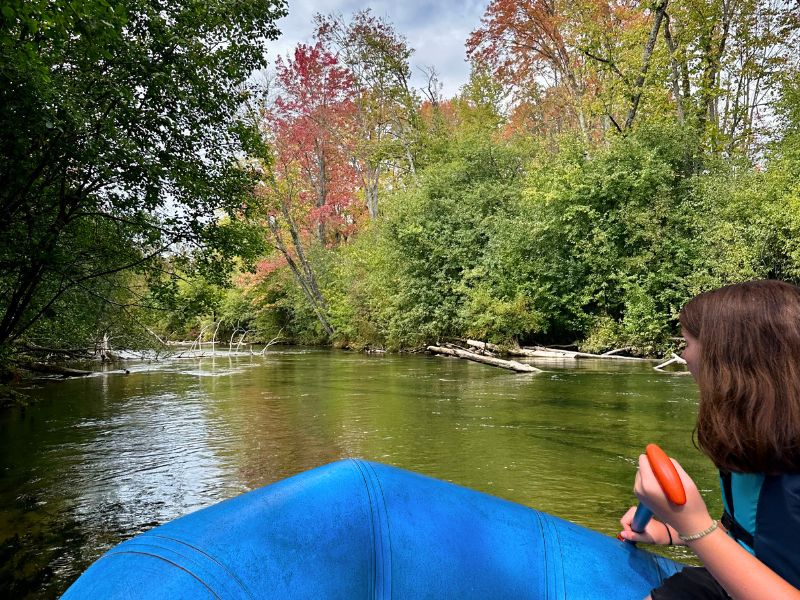 Jordan River Michigan Fall Rafting