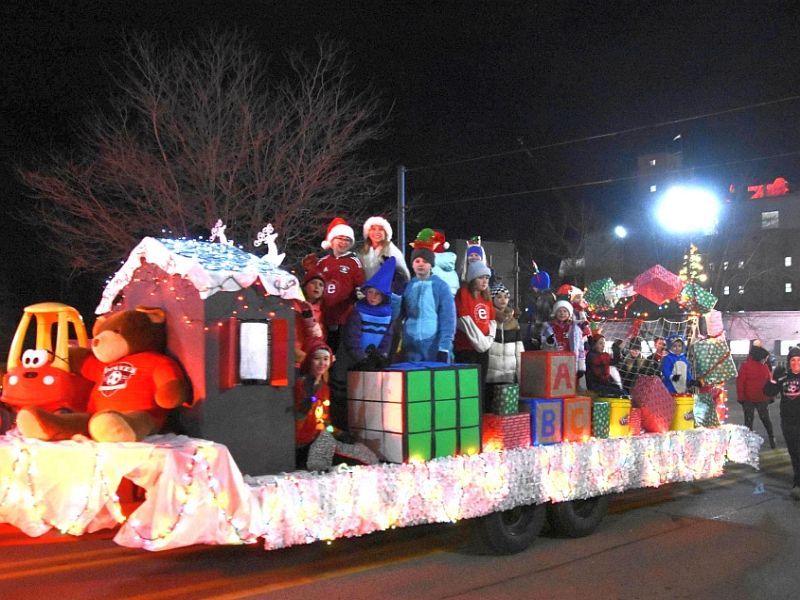 Lowell Christmas Parade toy float 2022 website