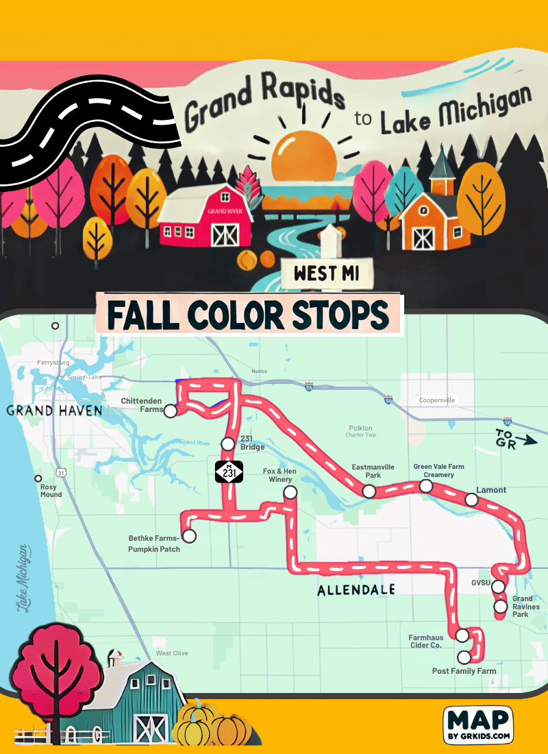 West MI fall color route