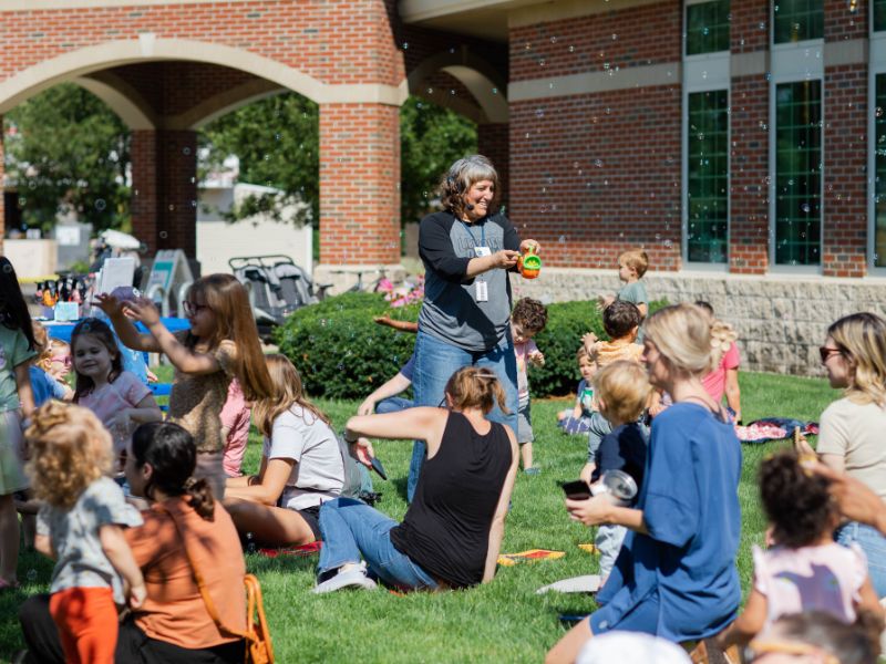 Storytimes on the Lawn at Grand Rapids Library locations