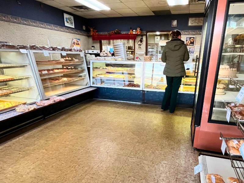 Interior view of Ida's Pastry Shoppe