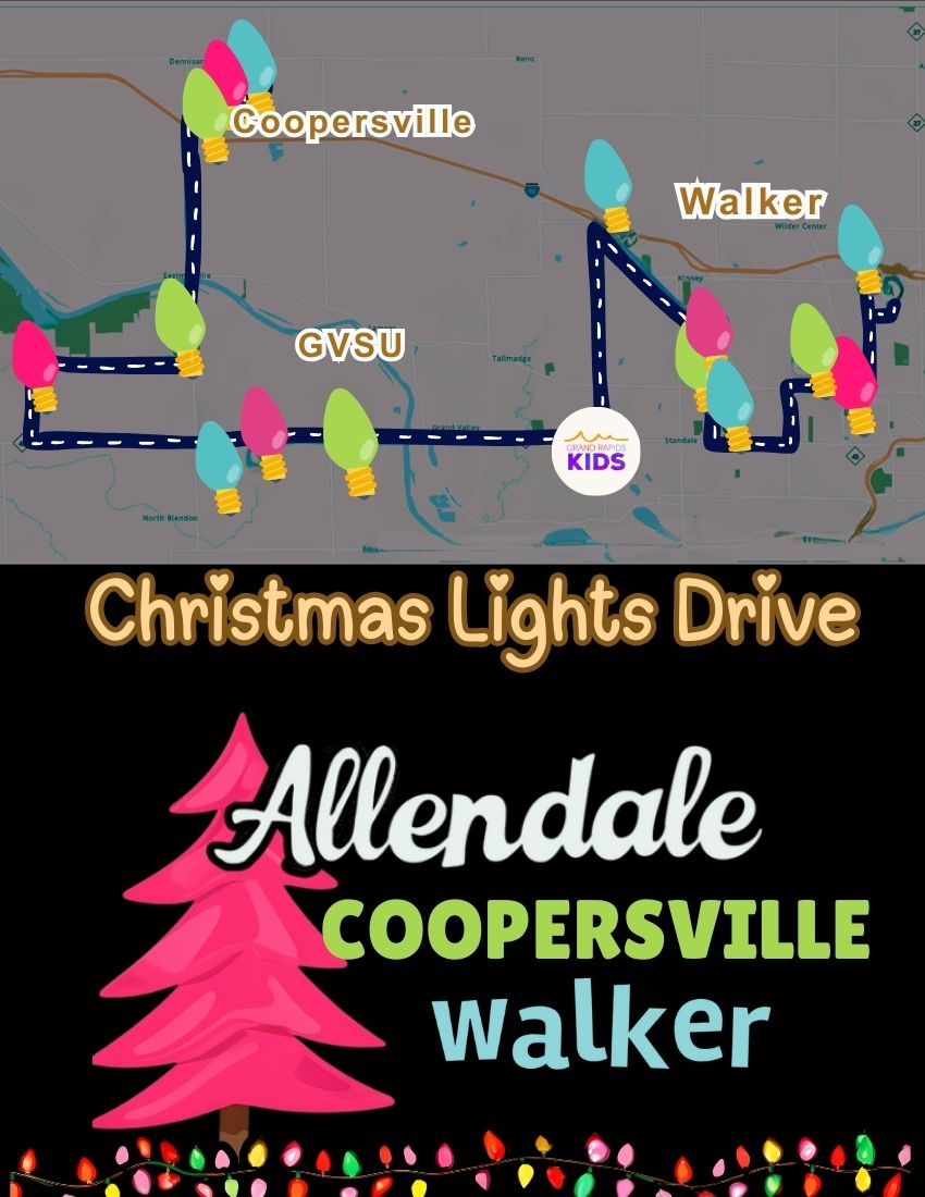 Allendale Walker Coopersviile Christmas Lights Route Map 2024