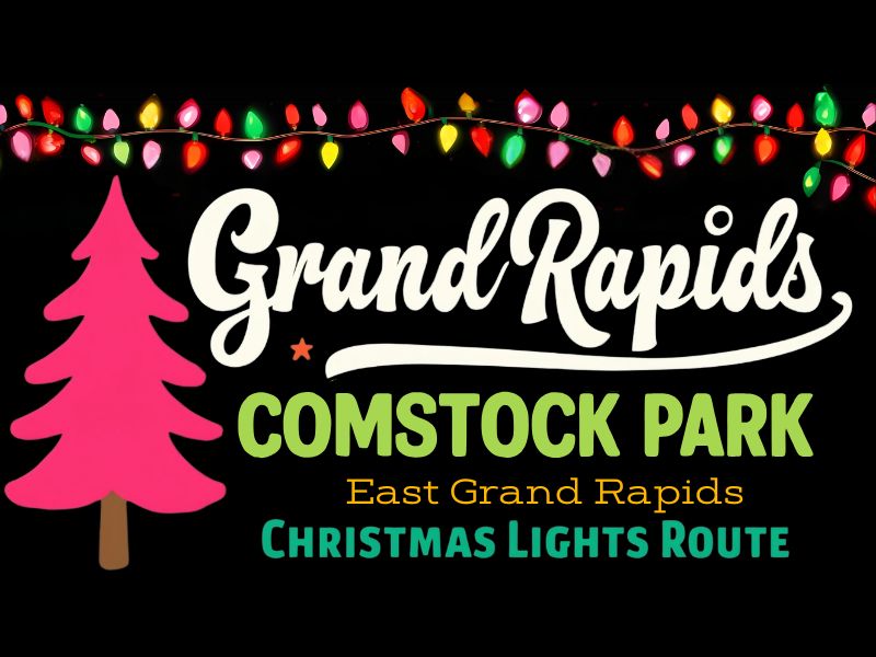 omstock Park East Grand Rapids Christmas Lights Route 2024 feature