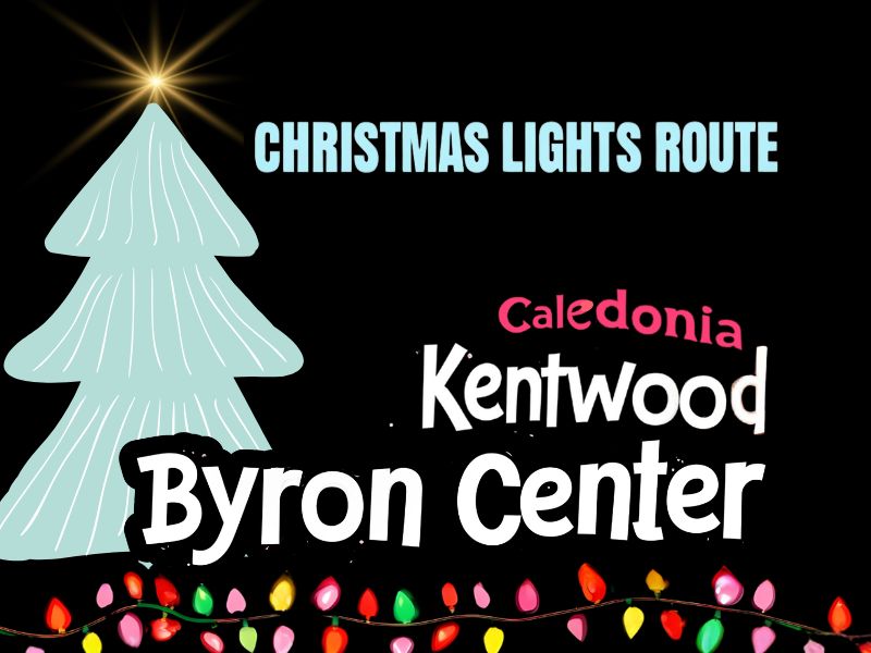 Kentwood Byron Center christmas lights route feature 2024