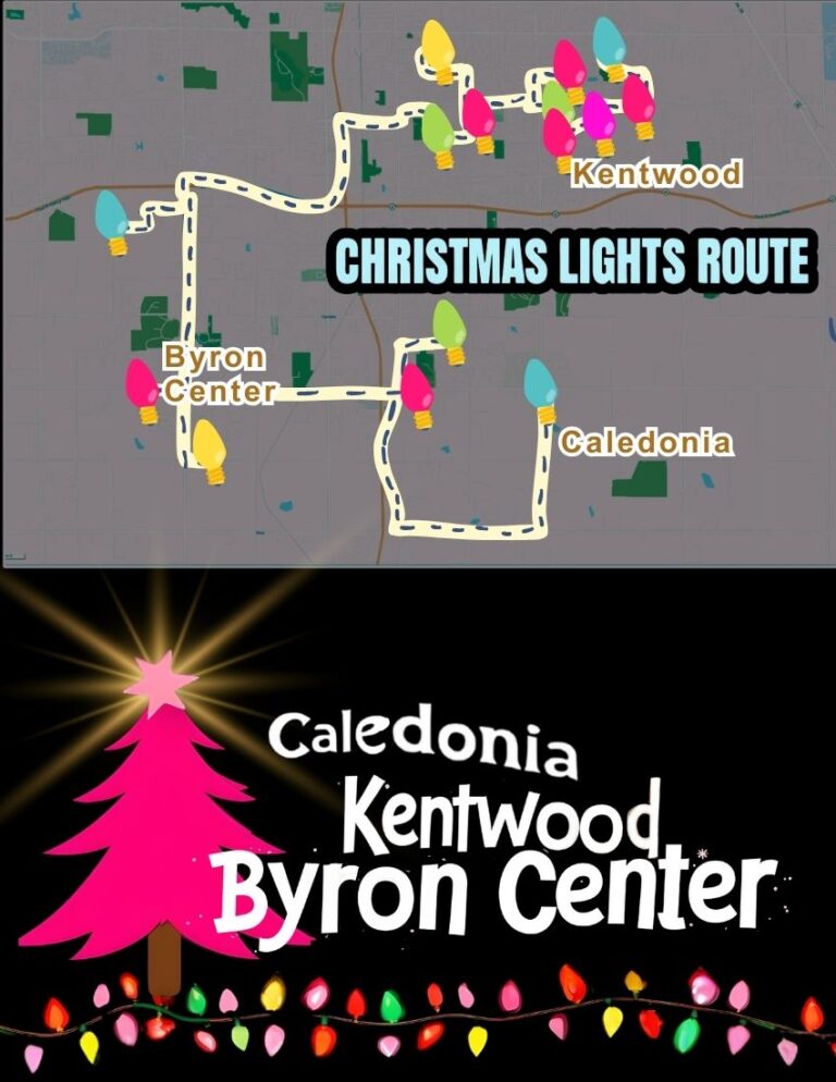2025's Christmas Lights Route for Kentwood, Byron Center & Caledonia ...