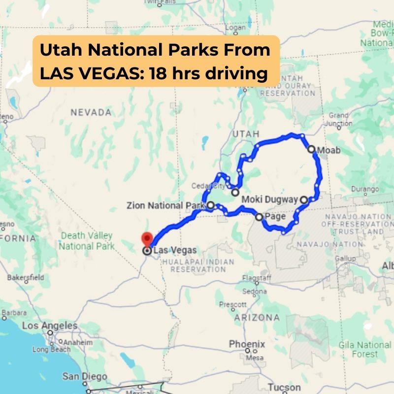 Utah National Parks From LAS VEGAS_ 18 hrs driving
