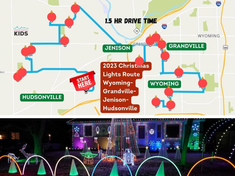 Wyoming-Hudsonville Christmas Lights Route 2023 Header
