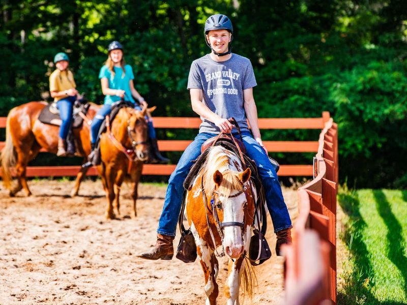 Paradise Ranch summer camp 2024 kids riding horses