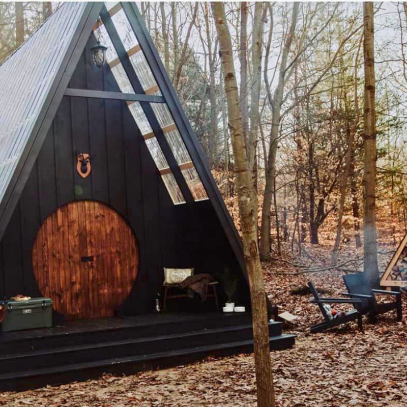 A-Frames at The Woods Luxury Camping
