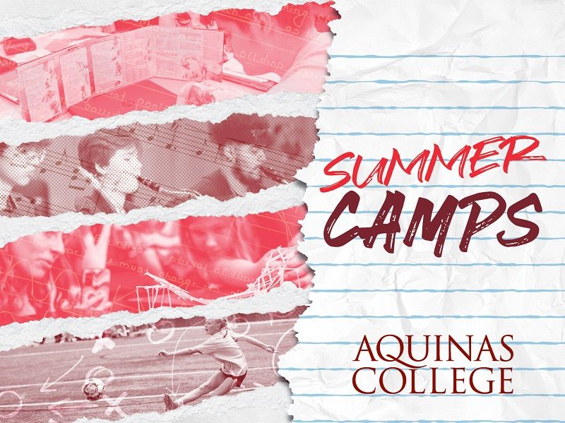 Aquinas Summer Camp header graphic 2024