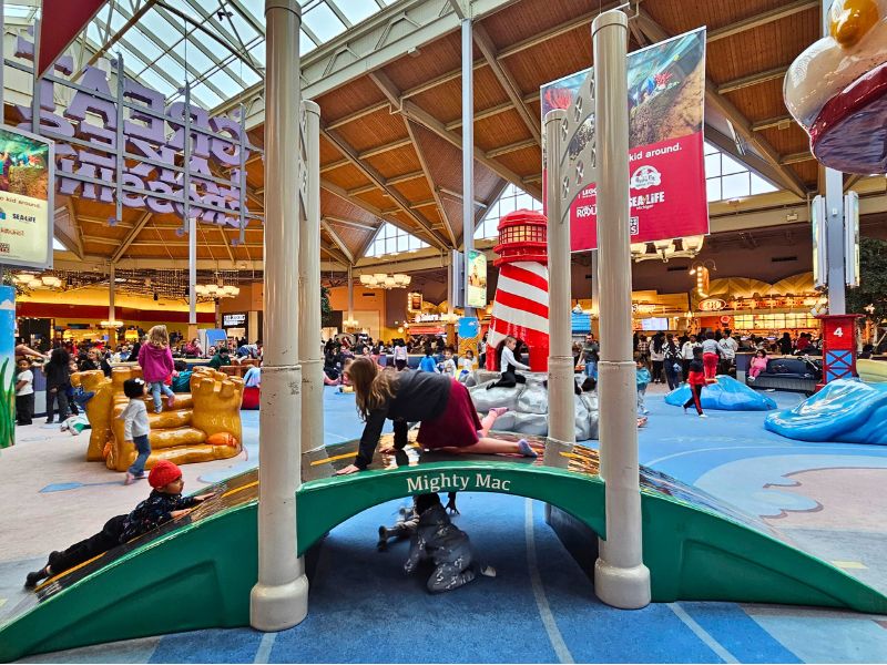 Play area at Great Lakes Crossing outlets in Auburn Hills, Michigan