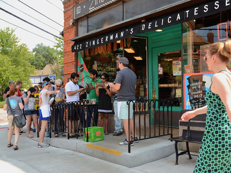 Zingerman's Deli is a foodie's favorite thing to do in Ann Arbor.