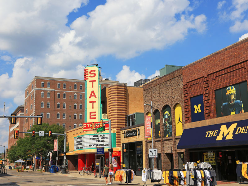 Shopping State Street in Ann Arbor is one of the favorite things to do in Ann Arbor