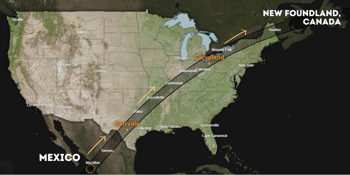 solar eclipse path 2024 north america