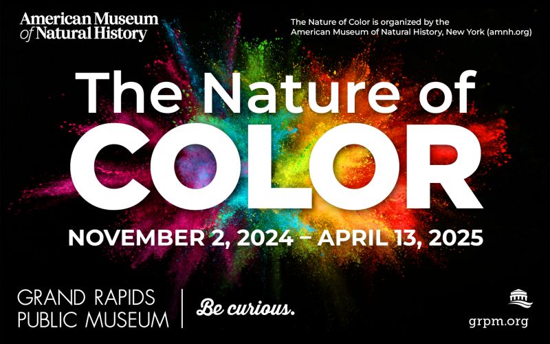 Grand Rapids Public Museum nature of color banner ad