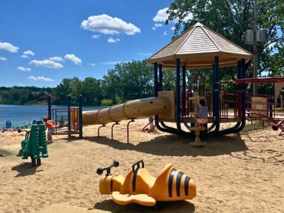Versluis Park Plainfield Township playground by water