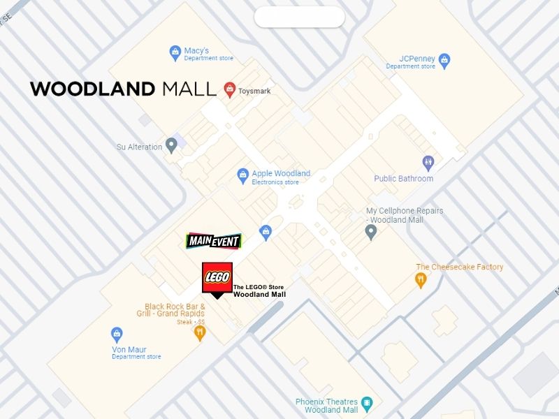 main event location woodland mall