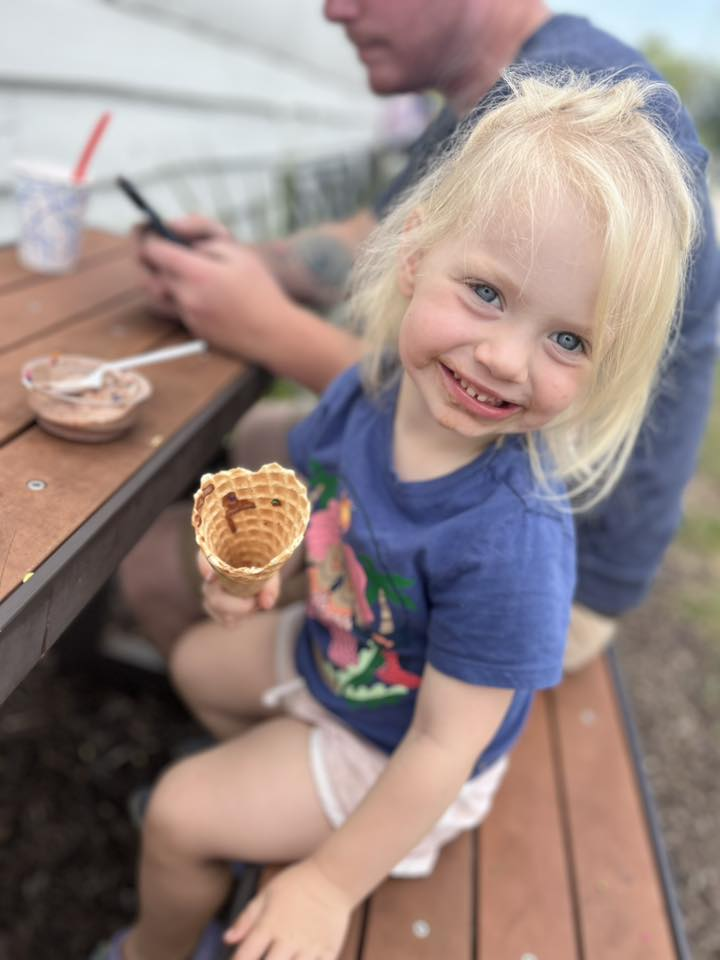 things to do in summer girl with empty ice cream cone buckner