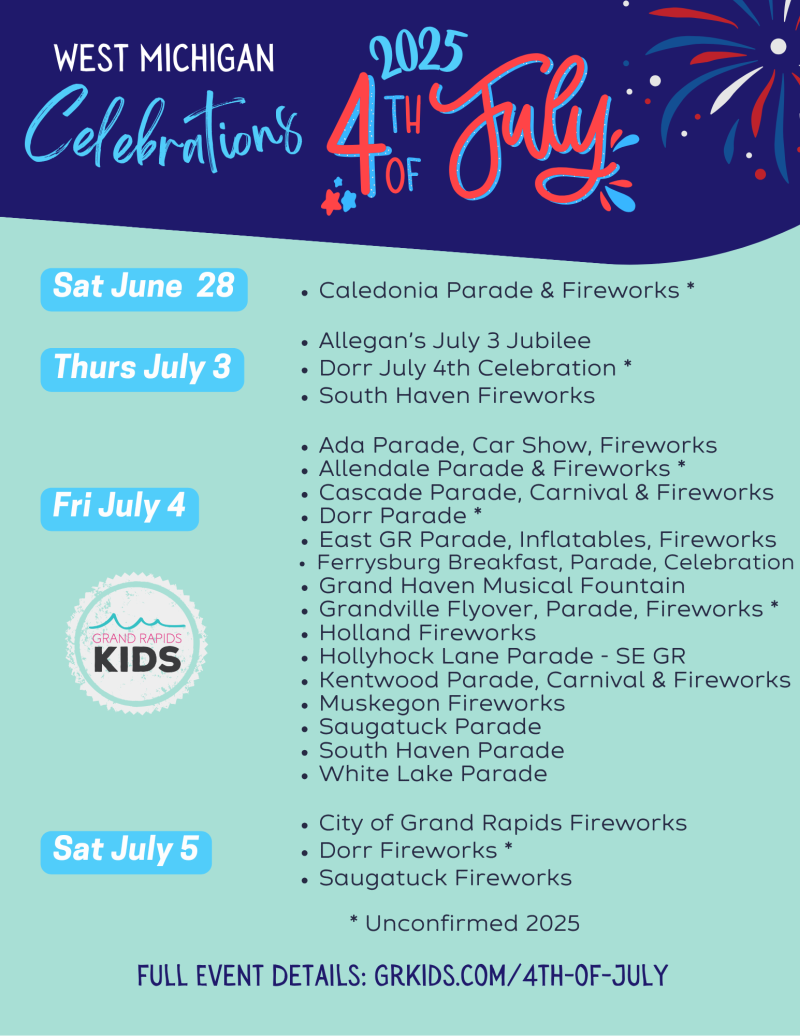 west michigan 4th of july celebrations 2025