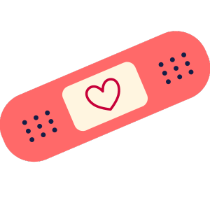 heart bandaid