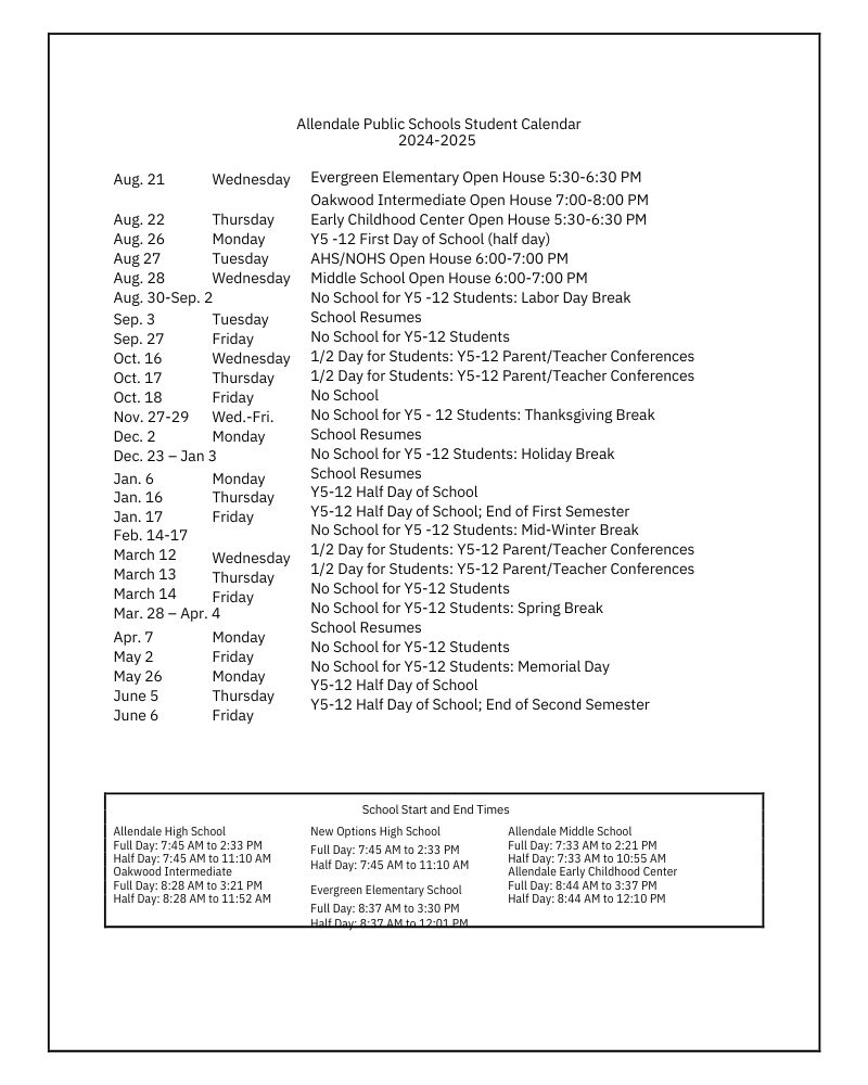 All The Greater Grand Rapids School Calendars 2024 25 GRPS School