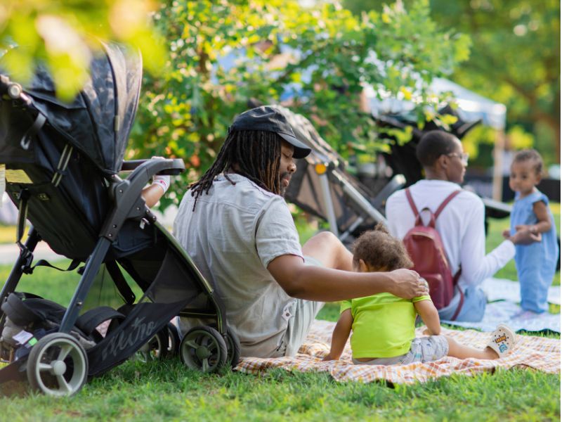 Family in the park