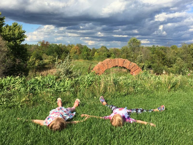 Fall Skies at Meijer Gardens Sculpture Park