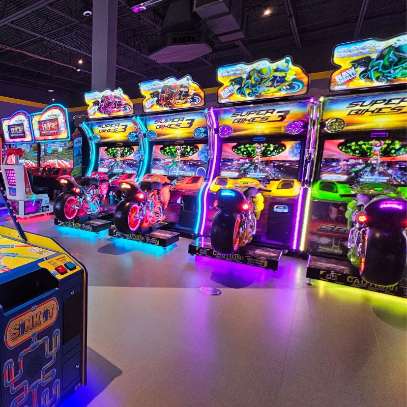 Arcade Games at Main Event in Woodland Mall