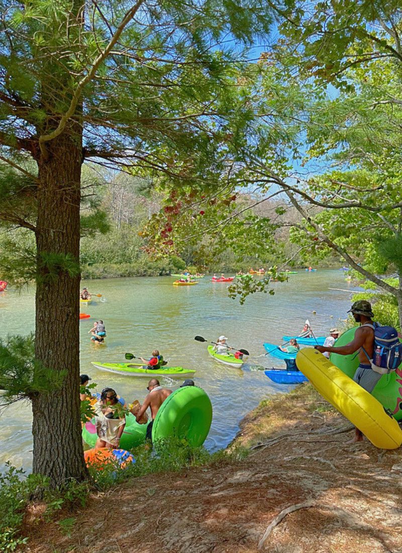 fishing wier launch platte river tubing michigan lazy river