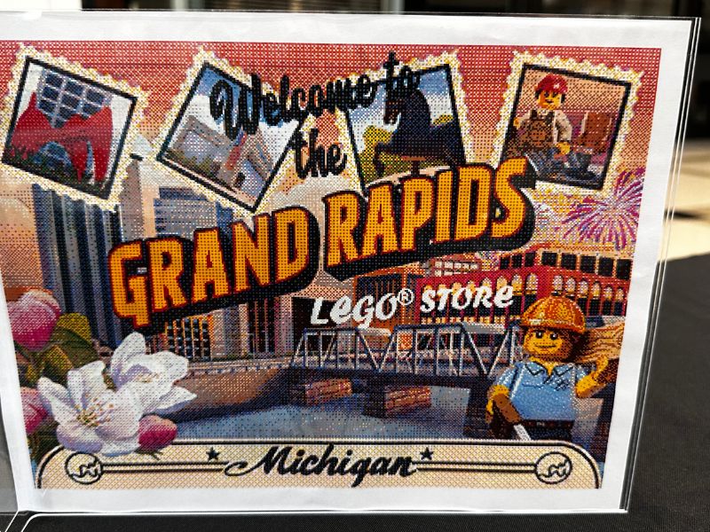 Mural for Grand Rapids LEGO Store Grand Opening