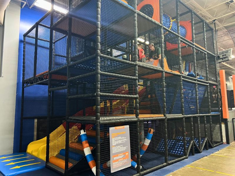 skyzone grand rapids toddler little ninja warrior area