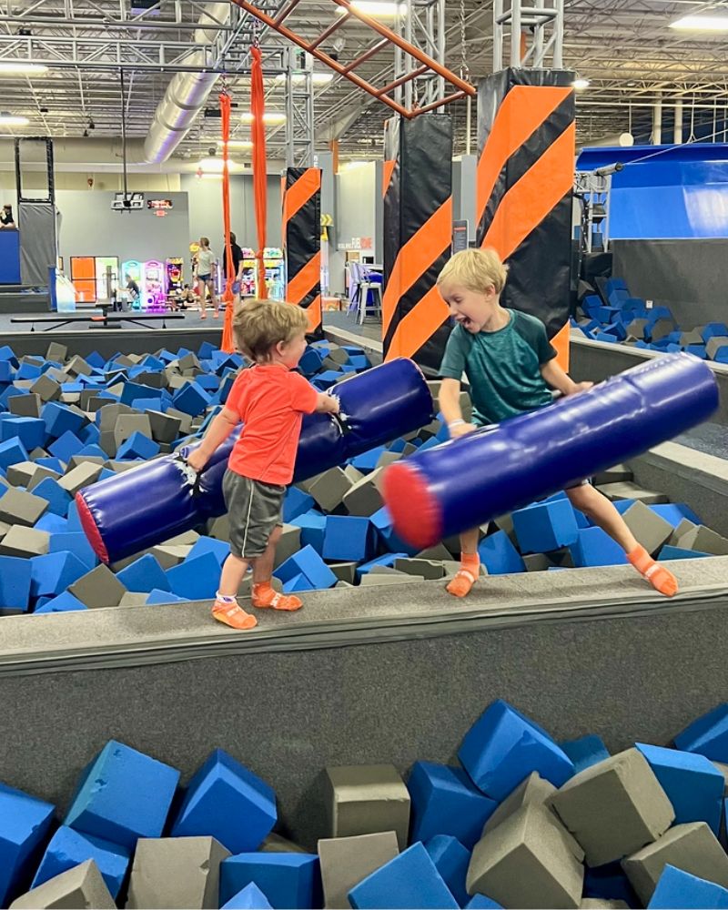 skyzone grand rapids young brothers jousting