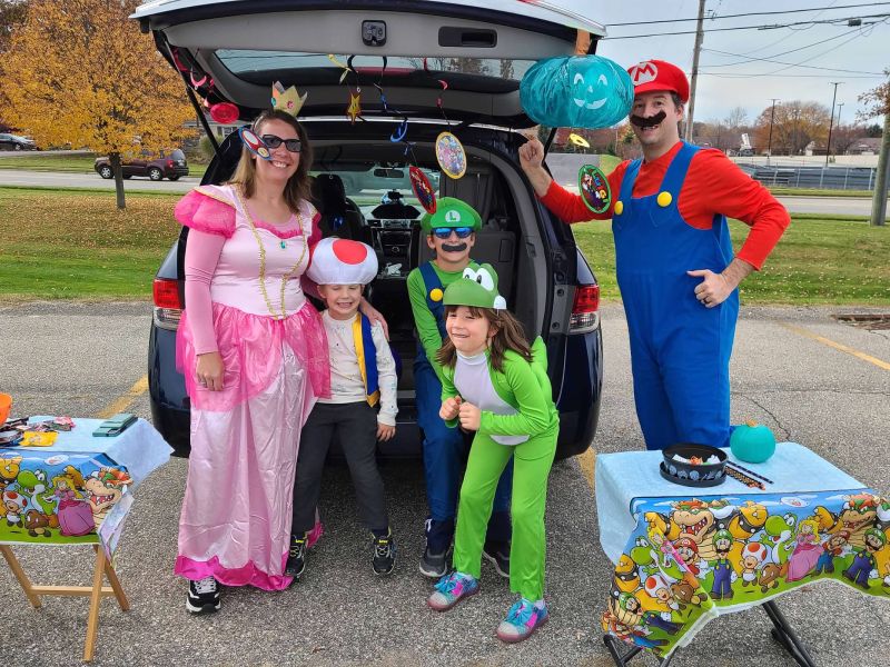 Mario family trunk or treat