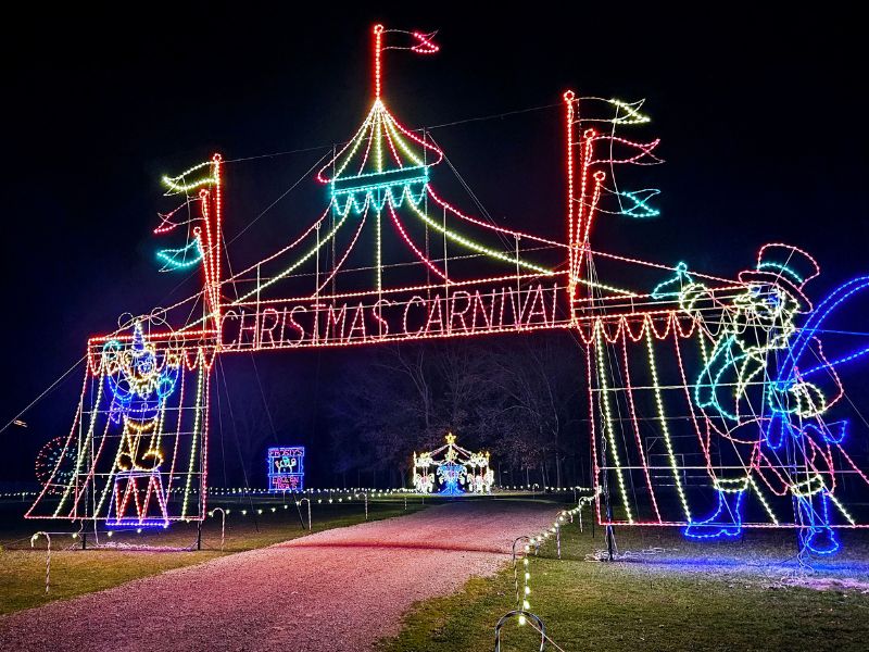 Holiday Lights at Deer Tracks Junction - Circus Tent